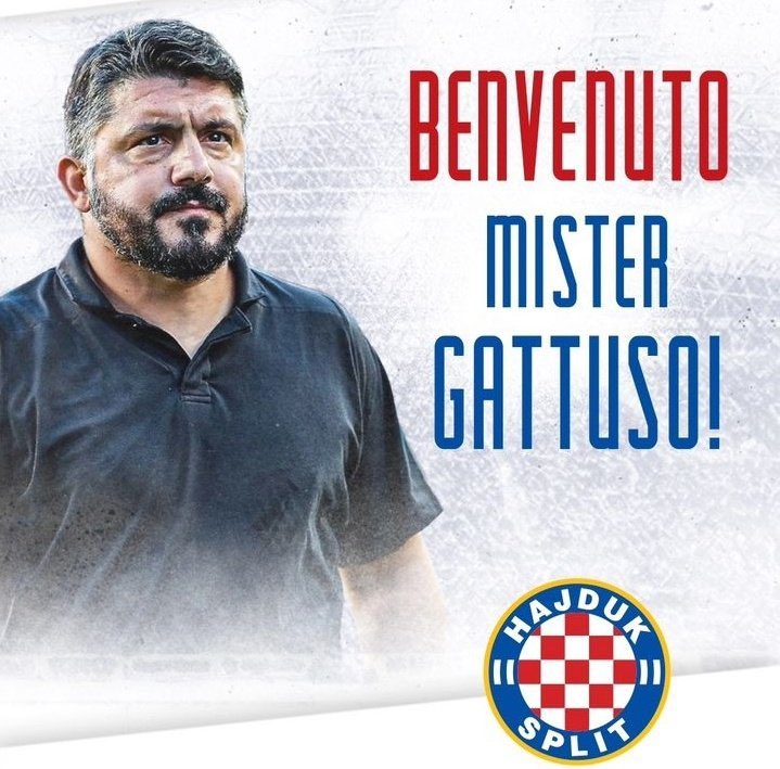 Gennaro Gattuso is the new head coach of HNK Hajduk Split.