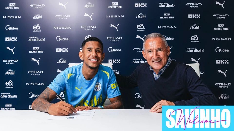 𝗗𝗘𝗔𝗟 𝗗𝗢𝗡𝗘: Manchester City have signed Sávio on a five-year contract from their sister-club Troyes.