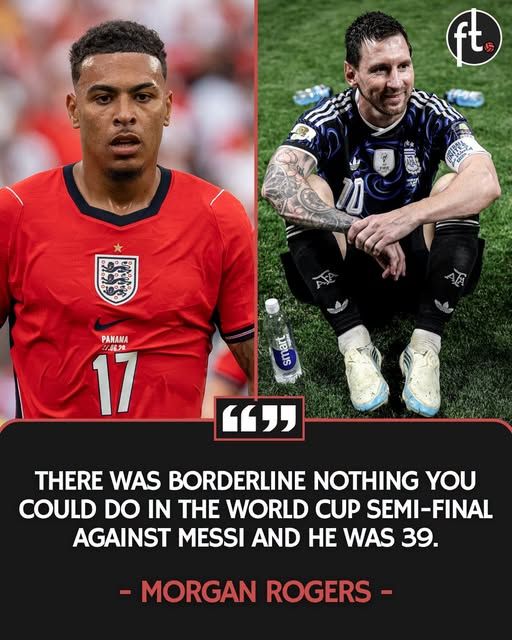 Morgan Rogers: “Cristiano Ronaldo was my favourite. But I played Lionel Messi in the World Cup semi-final, and he was 39 by then; I can’t even imagine what he was like in his prime.”