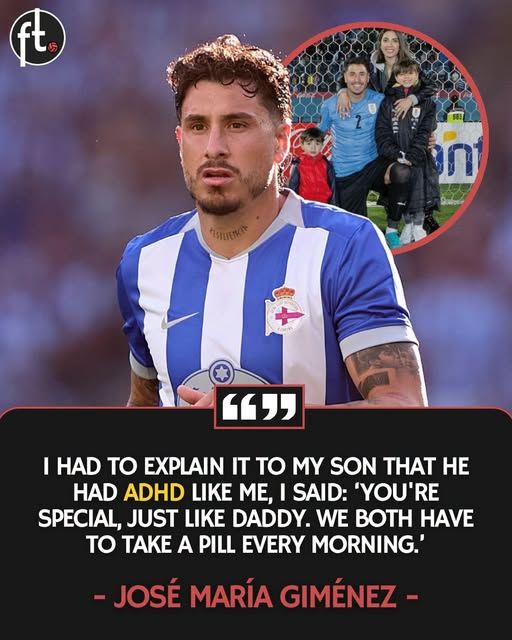 osé María Giménez has opened up about being diagnosed with ADHD — and the emotional moment he discovered his eight-year-old son had it too.